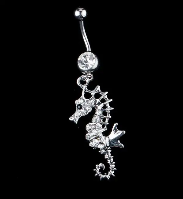 Seahorse Style Rhinestone Body Piercing Jewelry Navel Hot Clear Fashion Belly Button Ring
Seahorse Style Rhinestone Body Piercing Jewelry Navel Hot Clear Fashion Belly Button Ring