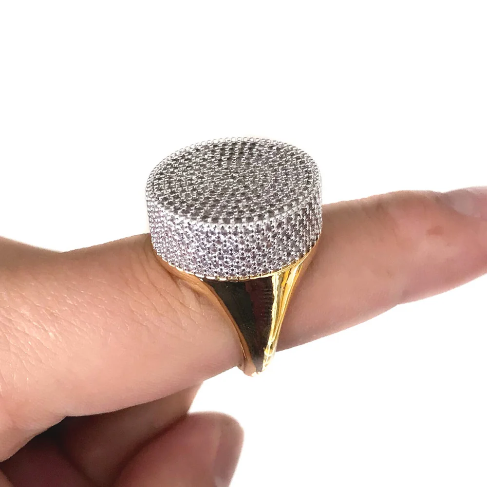 Top quality Hip Hop Iced Out Bling Ring Gold Color Micro Pave Cubic Zircon Round Rings 7,8,9,10,11 Five Size For Male Jewelry
Top quality Hip Hop Iced Out Bling Ring Gold Color Micro Pave Cubic Zircon Round Rings 7,8,9,10,11 Five Size For Male Jewelry