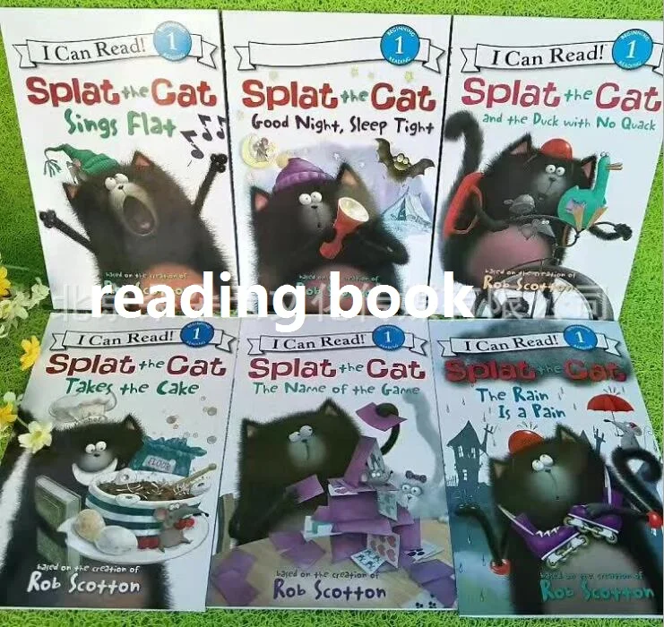 16 Books Set I Can Read Splat The Cat English Picture Books Children Story Book Early Educaction Reading Book For Baby Kids
