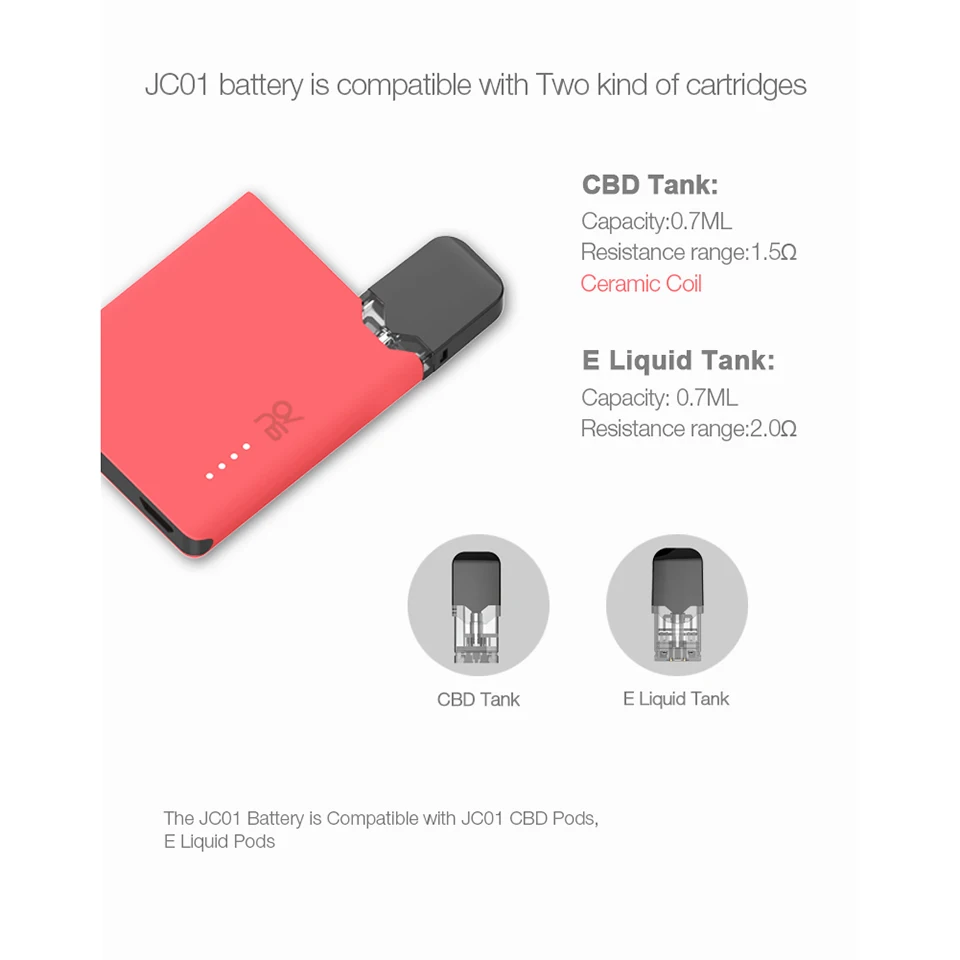 Original OVNS JC01 Pod Vape Pen Vaporizer With 0.7ml Pod Cartridge 400mAh Battery Pocket Vape Kit Electronic Cigarette Kit (18)