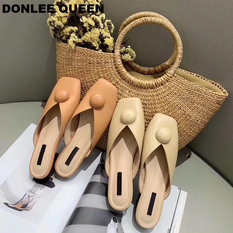 DONLEE QUEEN 19 Summer Mule Shoes Women Low Heel Slides Square Toe Half Slippers Flat Casual Loafers Soft Shoes zapatos de mujer
DONLEE QUEEN 19 Summer Mule Shoes Women Low Heel Slides Square Toe Half Slippers Flat Casual Loafers Soft Shoes zapatos de mujer