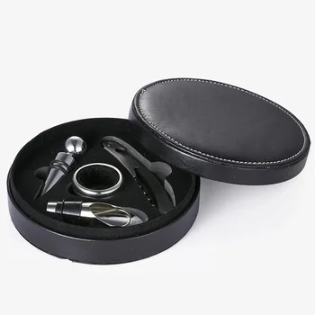 5Pcs/Set Cortex Wine Bottle Opener Gift Box Wine Set Cork Pourer Wine Ring Creative Lovely High-Quality High-end 14.5cm*4.0cm
5Pcs/Set Cortex Wine Bottle Opener Gift Box Wine Set Cork Pourer Wine Ring Creative Lovely High-Quality High-end 14.5cm*4.0cm