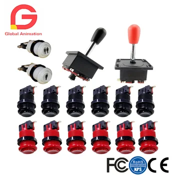 Classic Arcade America Style 8 Way Joystick HAPP Push Buttons With Microswitches Kit For Coin Operated Games Arcade Replace Part
Classic Arcade America Style 8 Way Joystick HAPP Push Buttons With Microswitches Kit For Coin Operated Games Arcade Replace Part