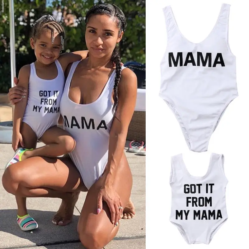 Family Matching Swimwear One Piece Mother Daughter Letters Bikini White Bathing Suit Swimsuit
Family Matching Swimwear One Piece Mother Daughter Letters Bikini White Bathing Suit Swimsuit