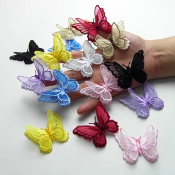 1PCS Double Layers Organdy Butterfly Patch Embroidered Cloth Stickers Bride Veil Accessories Iron On Patch for Clothing
1PCS Double Layers Organdy Butterfly Patch Embroidered Cloth Stickers Bride Veil Accessories Iron On Patch for Clothing