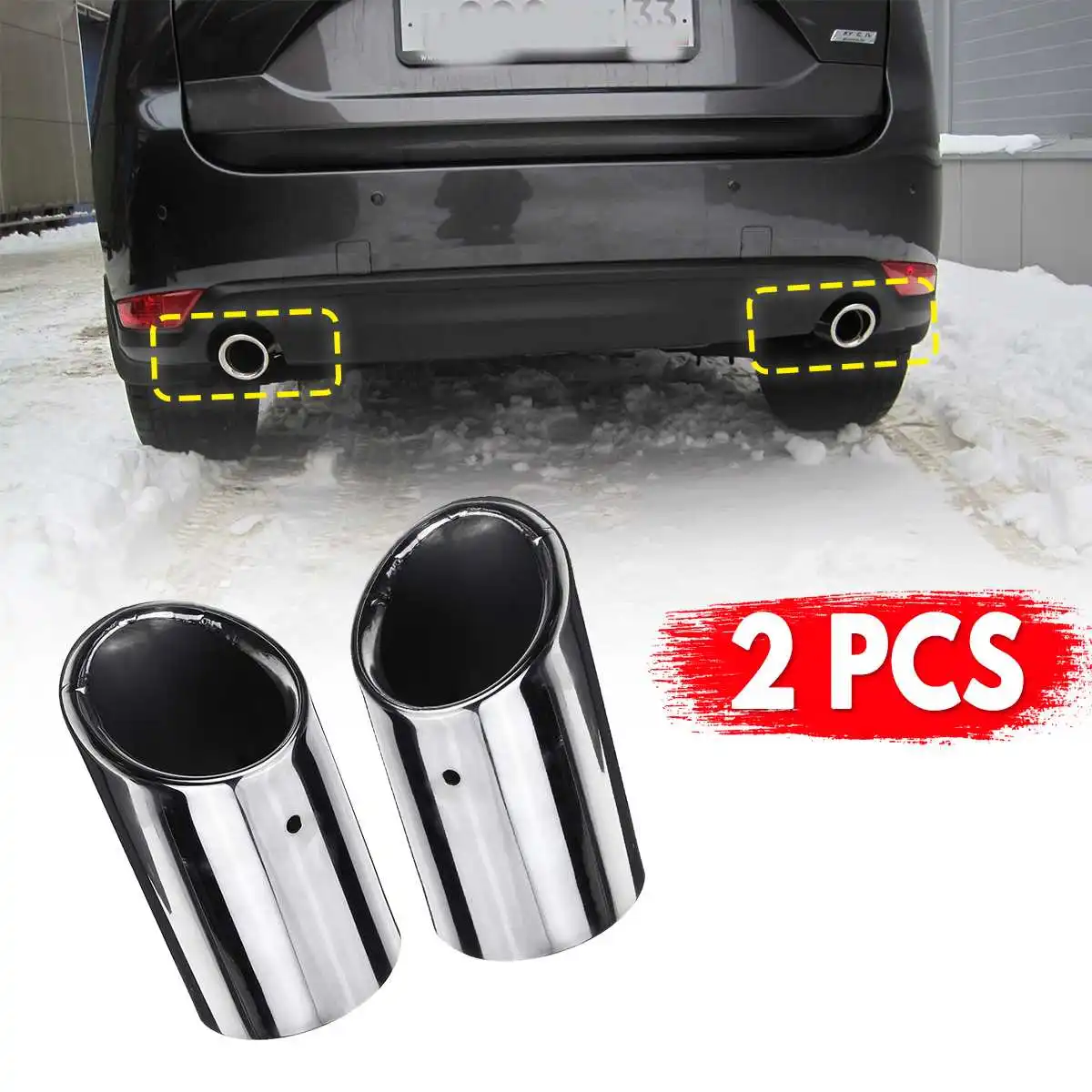 1Pair Stainless Steel Exhaust Tip Tail Pipe Muffler Cover For Mazda CX-5 cx 5 cx5 kf 2012 2013 2014 2015 2016 2017 2018 2019
1Pair Stainless Steel Exhaust Tip Tail Pipe Muffler Cover For Mazda CX-5 cx 5 cx5 kf 2012 2013 2014 2015 2016 2017 2018 2019