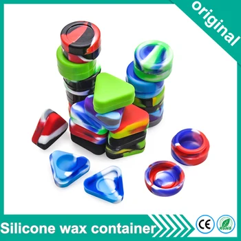 20pcs 5ml Box 1.5ml Triangle Dab Silicone wax Container jars containers Jars Tin case for Electronic Cigarette dry herb vaporize
20pcs 5ml Box 1.5ml Triangle Dab Silicone wax Container jars containers Jars Tin case for Electronic Cigarette dry herb vaporize