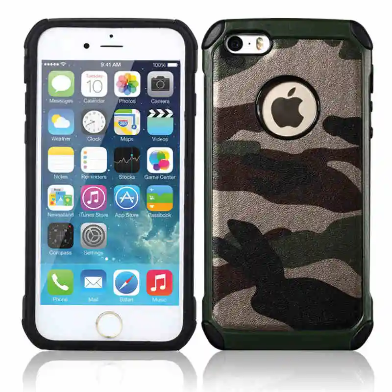 ITEUU 5S Army Camouflage Hard Case for iPhone 5 5S SE Cases Silicone + PC Anti-knock Shockproof Back Cover Shell for iPhone 5S
ITEUU 5S Army Camouflage Hard Case for iPhone 5 5S SE Cases Silicone + PC Anti-knock Shockproof Back Cover Shell for iPhone 5S