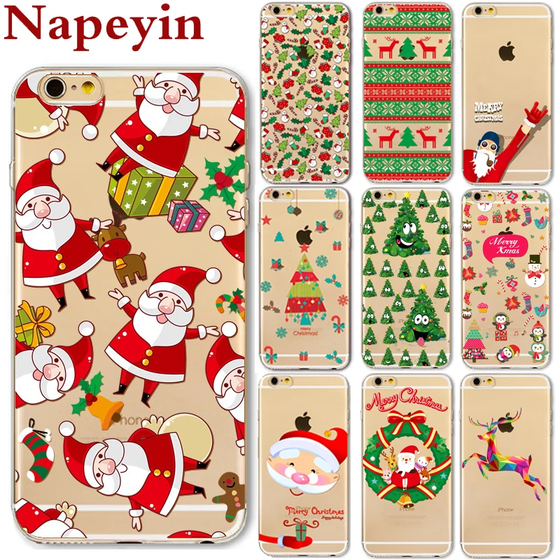Merry Christmas Tree Gift Celebration Santa Claus Deer Tree for iPhone 8 7 6 6s Soft TPU Silicone Transparent Phone Case Cover
Merry Christmas Tree Gift Celebration Santa Claus Deer Tree for iPhone 8 7 6 6s Soft TPU Silicone Transparent Phone Case Cover