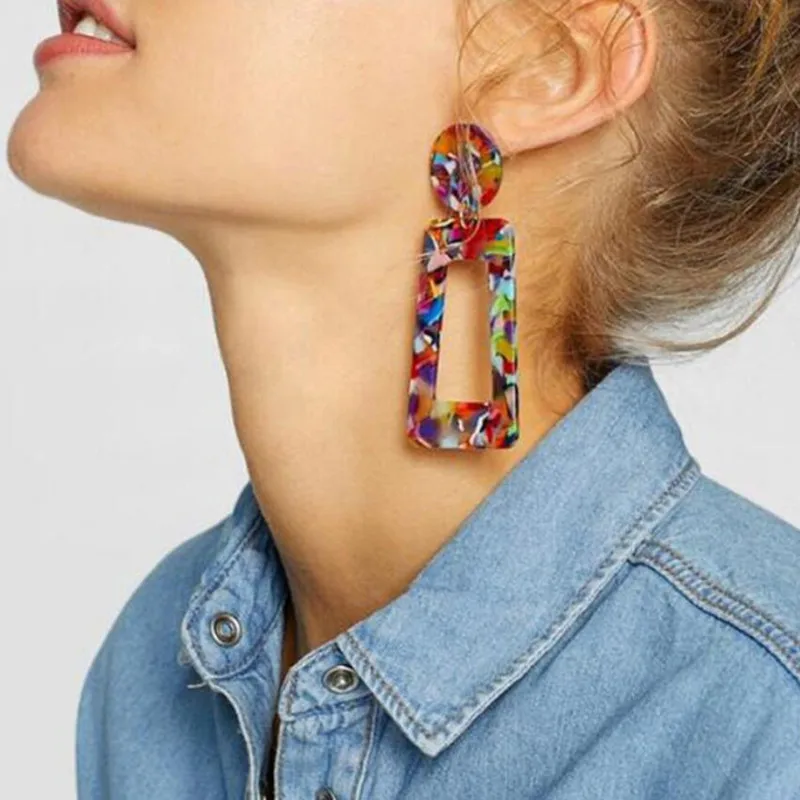 2019 Fashion Jewelry Leopard Acrylic Resin Dangle Earrings for Women Geometry Square Tortoiseshell Earrings Acetate Brincos
2019 Fashion Jewelry Leopard Acrylic Resin Dangle Earrings for Women Geometry Square Tortoiseshell Earrings Acetate Brincos