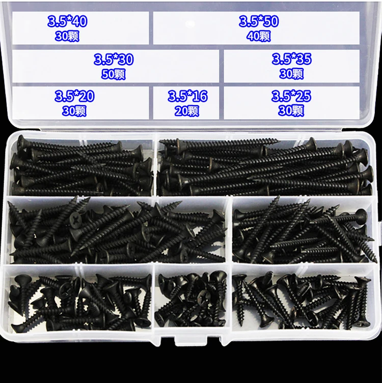free shipping 230 pcs one set Self tapping suit cross head with hard self tapping screw m3.5 plasterboard screw wall
free shipping 230 pcs one set Self tapping suit cross head with hard self tapping screw m3.5 plasterboard screw wall