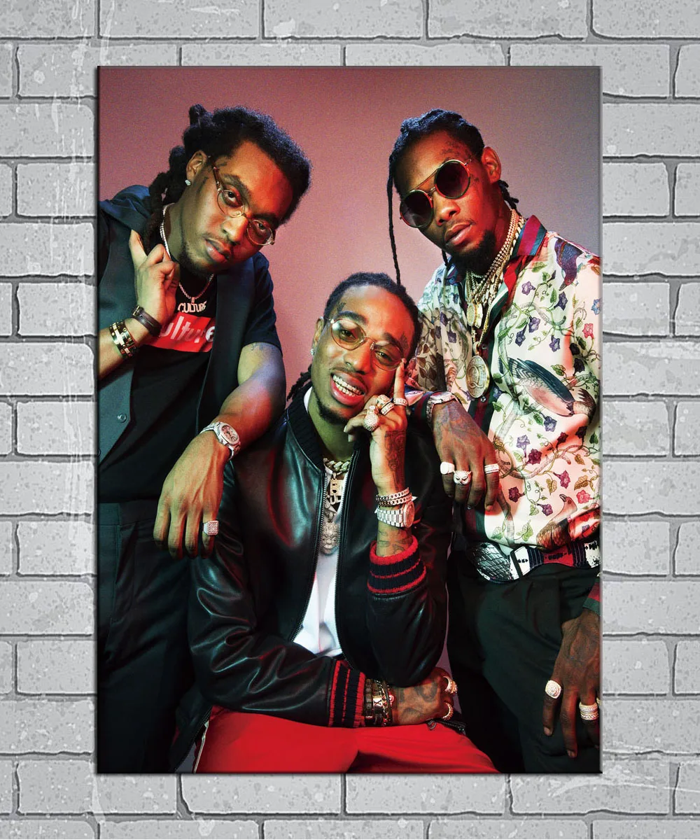 Migos Rap Music Fan Band Group Singer Stars Light Canvas Custom Poster 24x36 27x40 inch Home Decor N123
Migos Rap Music Fan Band Group Singer Stars Light Canvas Custom Poster 24x36 27x40 inch Home Decor N123