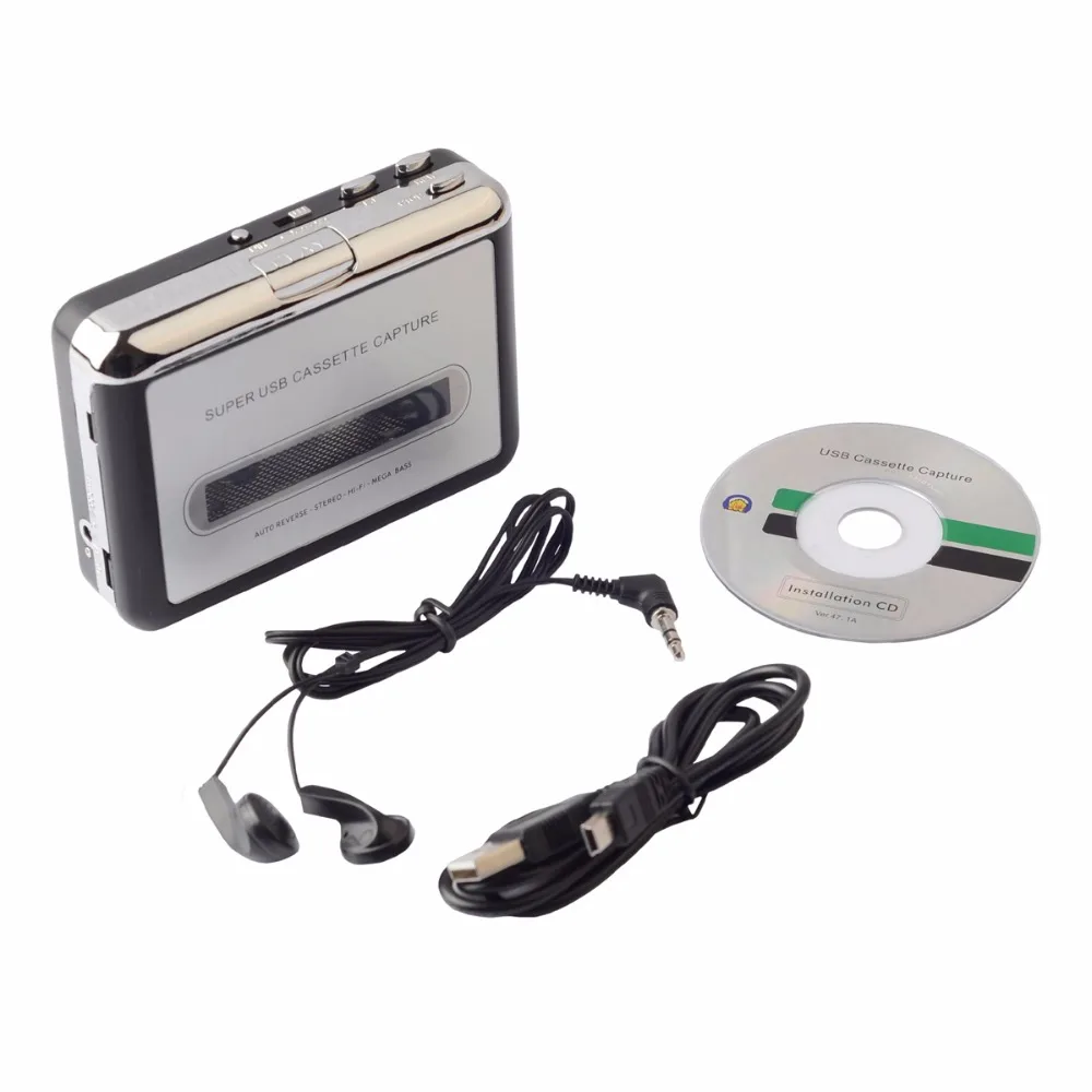 USB Walkman Cassette Player MP3 Portable Audio Cassette Player Capture Cassette Recorder Converter Digital Audio Music Player
USB Walkman Cassette Player MP3 Portable Audio Cassette Player Capture Cassette Recorder Converter Digital Audio Music Player