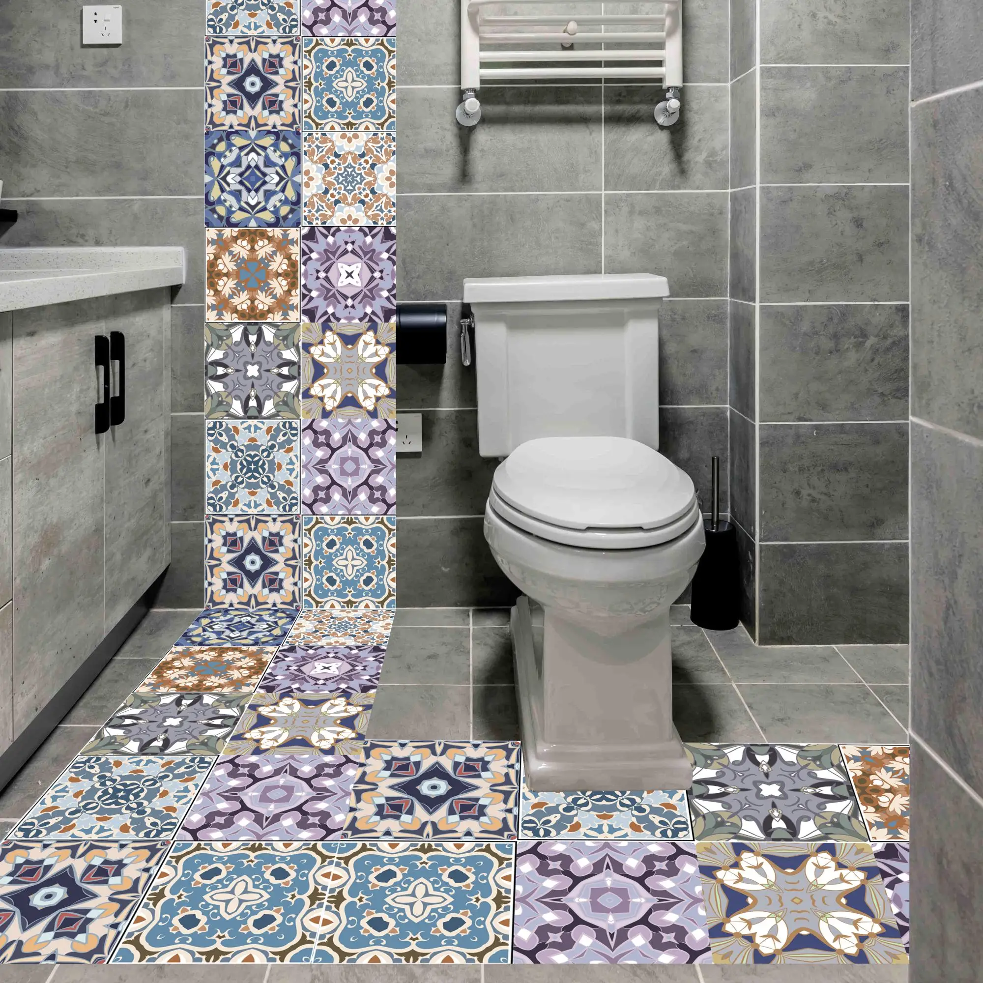 3D Oriental Retro Style Seamless Mosaic Pattern Hand Drawn Abstract Wall Sticker Bathroom Waist Line Home Decor Removable Poster
3D Oriental Retro Style Seamless Mosaic Pattern Hand Drawn Abstract Wall Sticker Bathroom Waist Line Home Decor Removable Poster