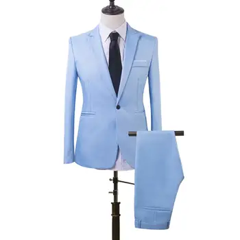 2019 Men Business Suit Slim fit Classic Male Suits Blazers Luxury Suit Men Two Buttons 2 Pieces(Suit jacket+pants)
2019 Men Business Suit Slim fit Classic Male Suits Blazers Luxury Suit Men Two Buttons 2 Pieces(Suit jacket+pants)
