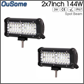 2 pieces 144W 7 inch LED work light bar 4x4 offroad car IP67 waterproof 12V and 24V truck tractor UTV ATV SUV
2 pieces 144W 7 inch LED work light bar 4x4 offroad car IP67 waterproof 12V and 24V truck tractor UTV ATV SUV