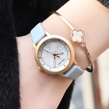 Relojes mujer 2018 Fashion Women Watches Wristwatch Roman Bracelet Leather Quartz watch Woman Ladies Watches Female Clock Y004#
Relojes mujer 2018 Fashion Women Watches Wristwatch Roman Bracelet Leather Quartz watch Woman Ladies Watches Female Clock Y004#