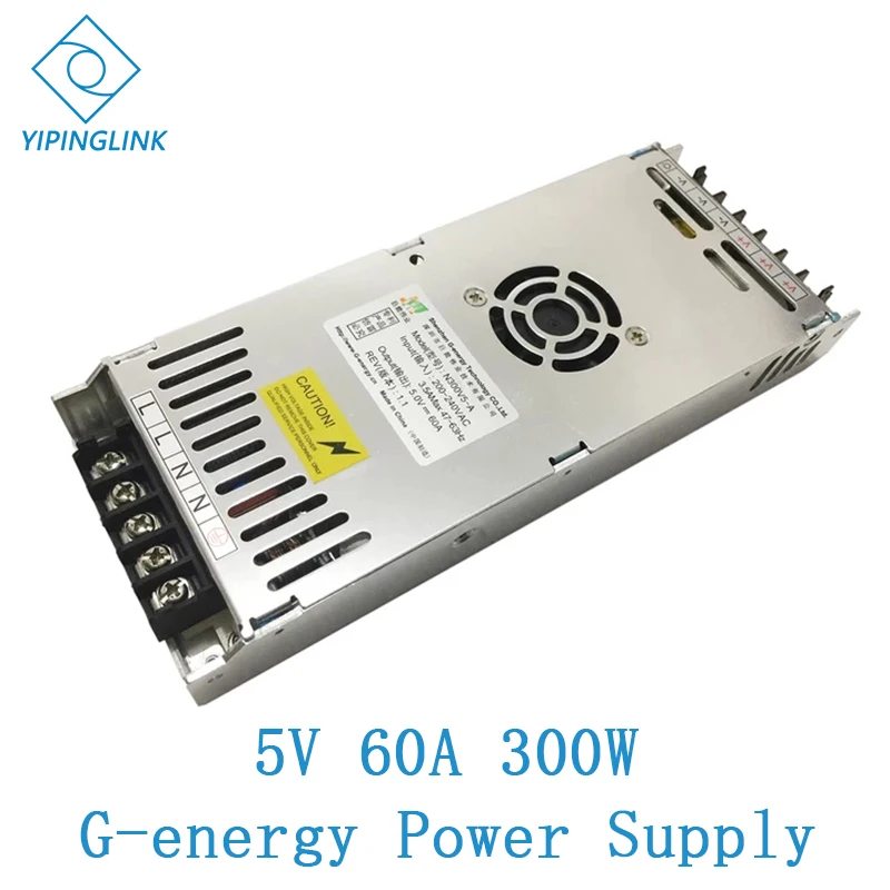 G-energy N300V5-A 300W power supply 5V 60A super slim led display power switch support 200V to 220V power input
G-energy N300V5-A 300W power supply 5V 60A super slim led display power switch support 200V to 220V power input