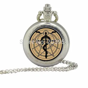 New 35mm Steel movie Fullmetal Alchemist orange Magic Pocket Watches 12pcs/lot Necklace steampunk pendant handmade jewelry men
New 35mm Steel movie Fullmetal Alchemist orange Magic Pocket Watches 12pcs/lot Necklace steampunk pendant handmade jewelry men
