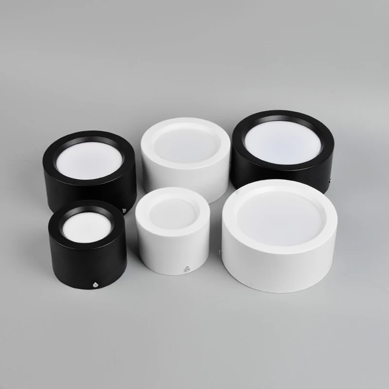 Round Surface Mounted LED Downlights 7W 9W 12W Mounted Ceiling Lamps Spot Light 220V driverless Down Light black / white body
Round Surface Mounted LED Downlights 7W 9W 12W Mounted Ceiling Lamps Spot Light 220V driverless Down Light black / white body