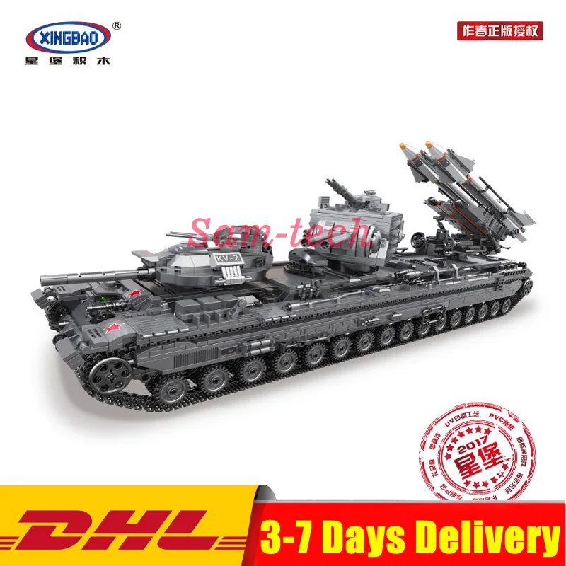 XingBao 06006 Block 3663Pcs Creative MOC Military Series The KV-2 Tank Set children Educational Building Blocks Bricks DIY Toys
XingBao 06006 Block 3663Pcs Creative MOC Military Series The KV-2 Tank Set children Educational Building Blocks Bricks DIY Toys