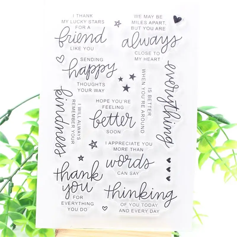 KSCRAFT Phrase Transparent Clear Silicone Stamp/Seal for DIY scrapbooking/photo album Decorative clear stamp 432
KSCRAFT Phrase Transparent Clear Silicone Stamp/Seal for DIY scrapbooking/photo album Decorative clear stamp 432