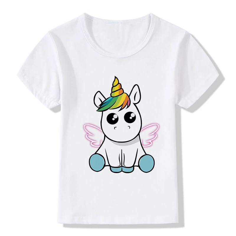 Summer Tops Children T-Shirts Funny Cartoon Winged Unicorn Print Tees Short Sleeve Girls/Boys T Shirts Baby Casual Kids Clothes
Summer Tops Children T-Shirts Funny Cartoon Winged Unicorn Print Tees Short Sleeve Girls/Boys T Shirts Baby Casual Kids Clothes