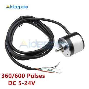 DC 5V-24V 360 600 Pulse Incremental Optical Rotary Encoder AB Two-phase Coupling 6 Pulse Optional NPN open collector output
DC 5V-24V 360 600 Pulse Incremental Optical Rotary Encoder AB Two-phase Coupling 6 Pulse Optional NPN open collector output