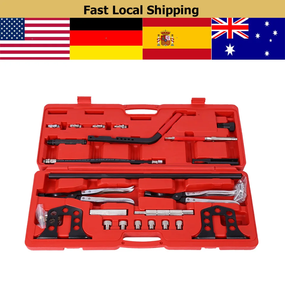 1 Set Professional Service Tool Kit Cylinder Head Service Valve Spring Compressor Stem Seal Installer And Remover Tool Kit
1 Set Professional Service Tool Kit Cylinder Head Service Valve Spring Compressor Stem Seal Installer And Remover Tool Kit