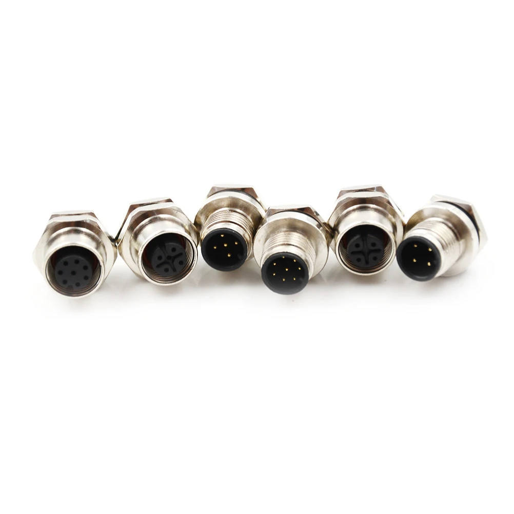 M12 Male&Female A Type 4 5 8Pin panel back mount threaded coupling Sensor Connector Flange Socket
M12 Male&Female A Type 4 5 8Pin panel back mount threaded coupling Sensor Connector Flange Socket