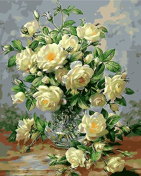 Flowers Painting picture By Numbers Hand work Drawing pink white rose for love coloring by numbers room decoration DIY wall art
Flowers Painting picture By Numbers Hand work Drawing pink white rose for love coloring by numbers room decoration DIY wall art