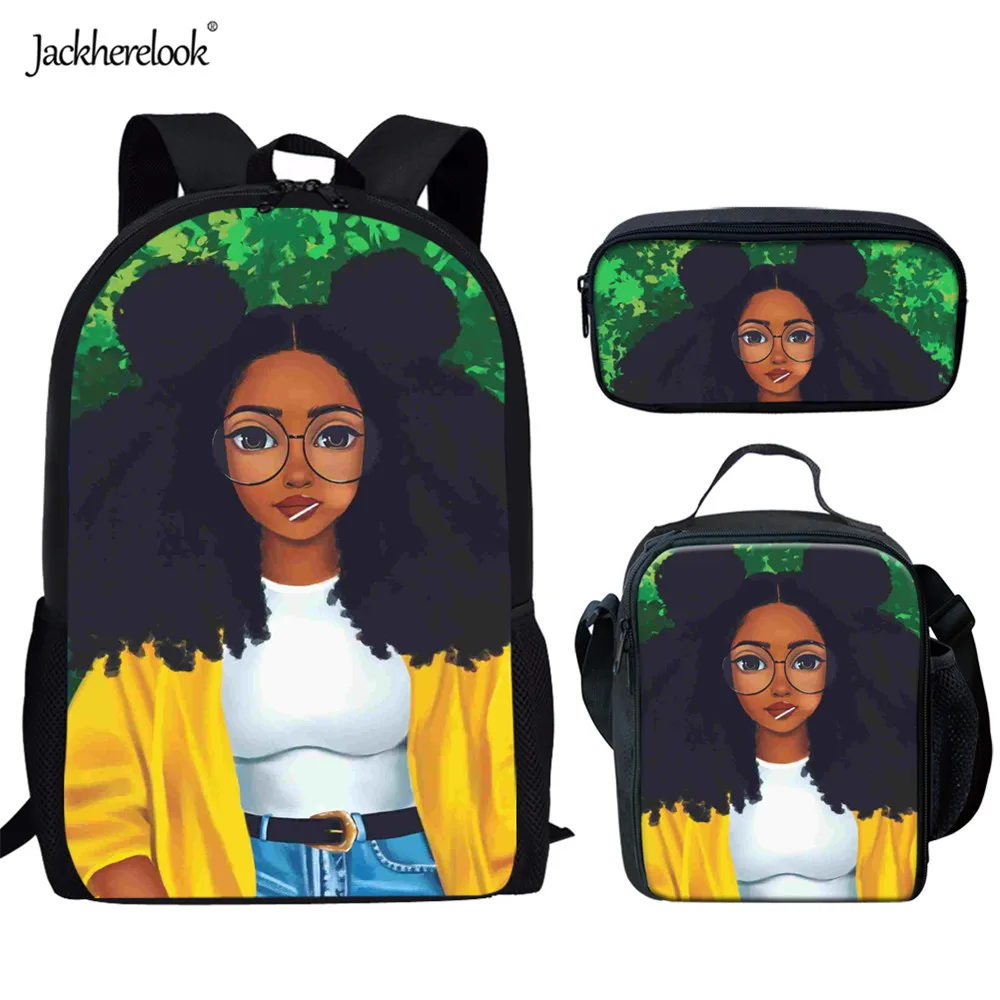 Jackherelook Africa Beauty Princess Girls School Bags Casual 3PCS/Set Children Afro Lady Girl Backpack for Kids Bookbag Mochilas
Jackherelook Africa Beauty Princess Girls School Bags Casual 3PCS/Set Children Afro Lady Girl Backpack for Kids Bookbag Mochilas