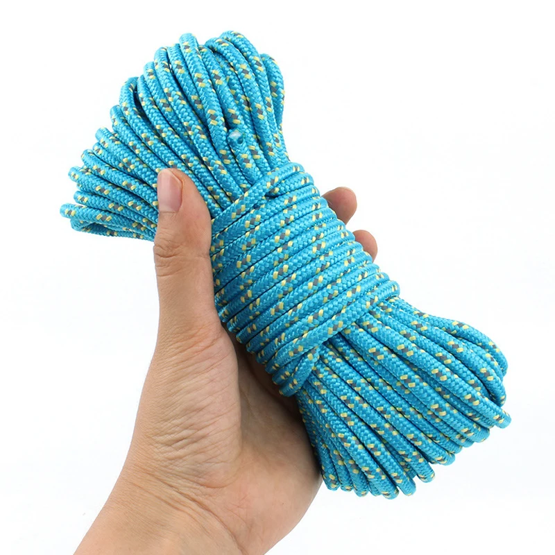 20M 5mm Thick Reflective Paracord Safety Windproof Rope for Tent Camping Hiking Outdoor Survive
20M 5mm Thick Reflective Paracord Safety Windproof Rope for Tent Camping Hiking Outdoor Survive