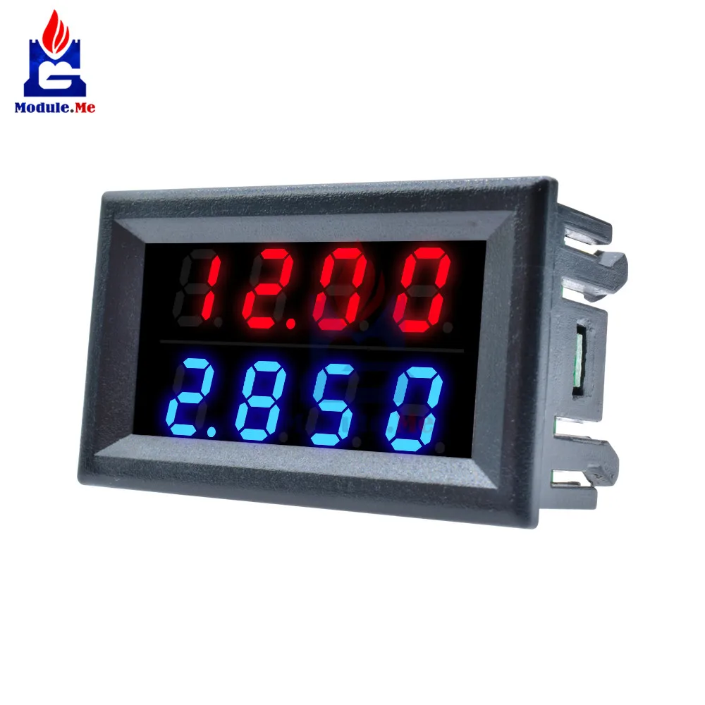 DC 100V/DC 200V 10A Digital Voltmeter Ammeter Red/Blue Dual Red 4bit Dual LED Display High Precision Voltage Meter Current Meter
DC 100V/DC 200V 10A Digital Voltmeter Ammeter Red/Blue Dual Red 4bit Dual LED Display High Precision Voltage Meter Current Meter