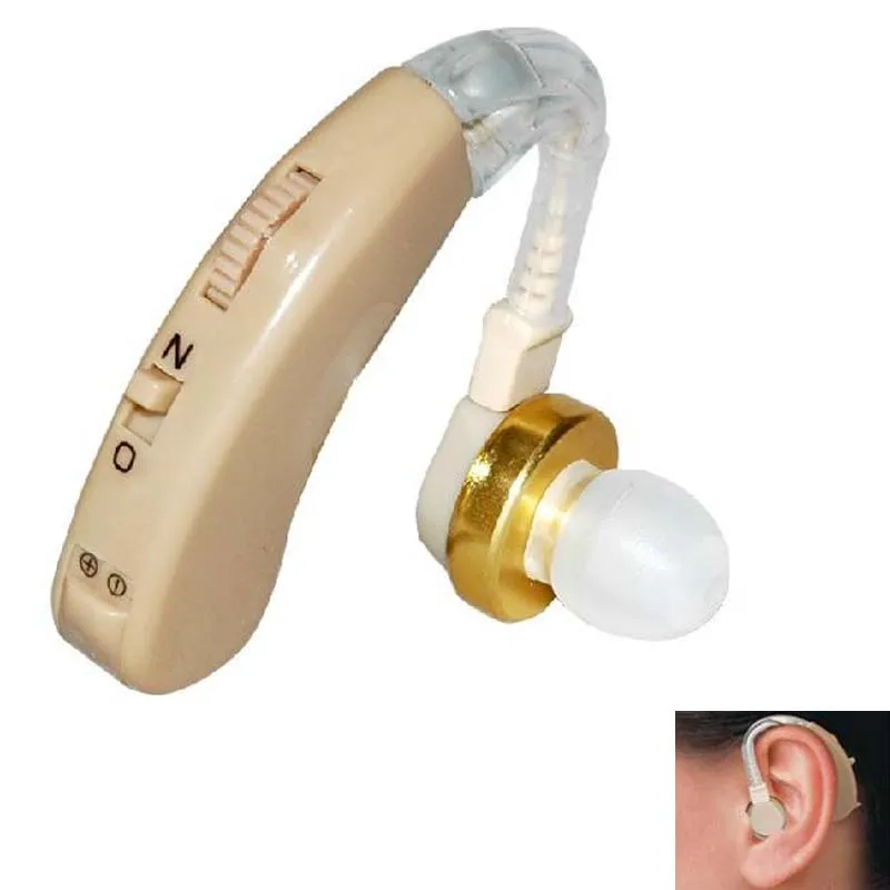 

Best portable aparelho ear Sound Amplifier Volume Adjustable Hearing Aid Cyber Sonic Hearing Aid/TV hearing aids Powertone F-138