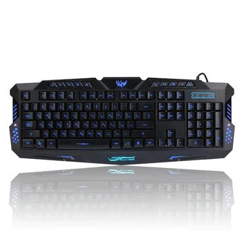 MAORONG TRADING Mechanical feeling keyboard Russian + English backlight 3 color game keyboard USB cable keyboard dota 2 lol cs
MAORONG TRADING Mechanical feeling keyboard Russian + English backlight 3 color game keyboard USB cable keyboard dota 2 lol cs