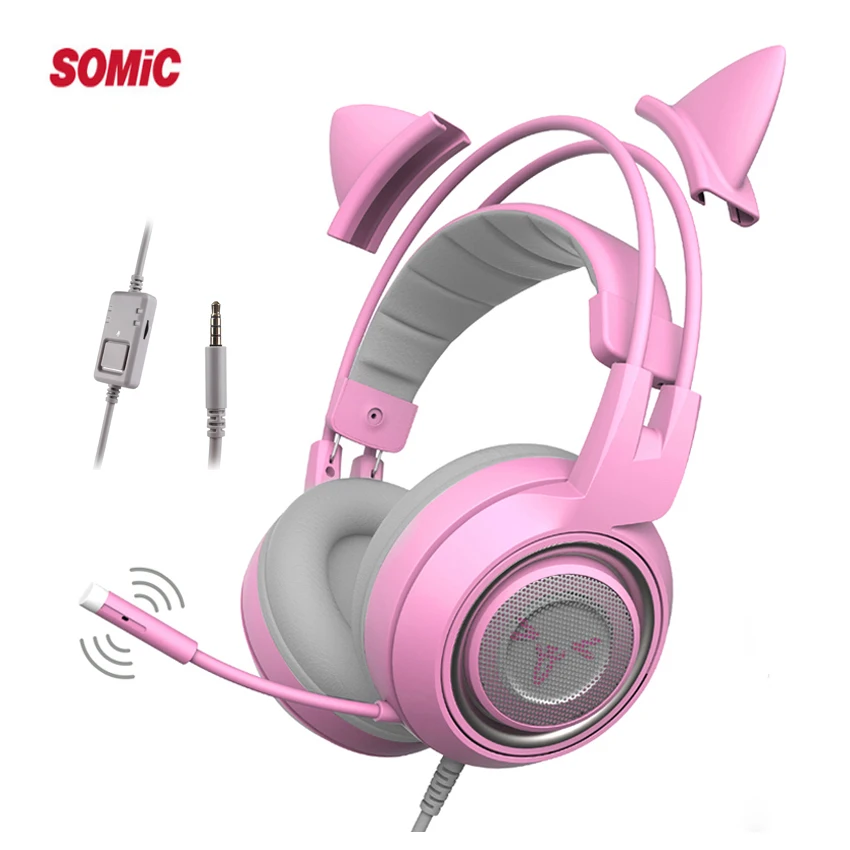 SOMiC G951S PS4 Gaming Headset 3.5mm casque Wired Stereo Gamer Earphones with Microphone for Iphone xiaomi New Xbox One/Laptop
SOMiC G951S PS4 Gaming Headset 3.5mm casque Wired Stereo Gamer Earphones with Microphone for Iphone xiaomi New Xbox One/Laptop
