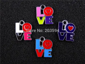 AE438 Mix Color 20Pcs Alloy Metal Enamel LOVE Charms Pendants 22X17mm
AE438 Mix Color 20Pcs Alloy Metal Enamel LOVE Charms Pendants 22X17mm