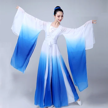 Classical Women's Costumes Elegant Chinese Style Wide Sleeve Flow Fairy Dresses Fresh And Elegant Fairy Umbrella Dance Dress
Classical Women's Costumes Elegant Chinese Style Wide Sleeve Flow Fairy Dresses Fresh And Elegant Fairy Umbrella Dance Dress