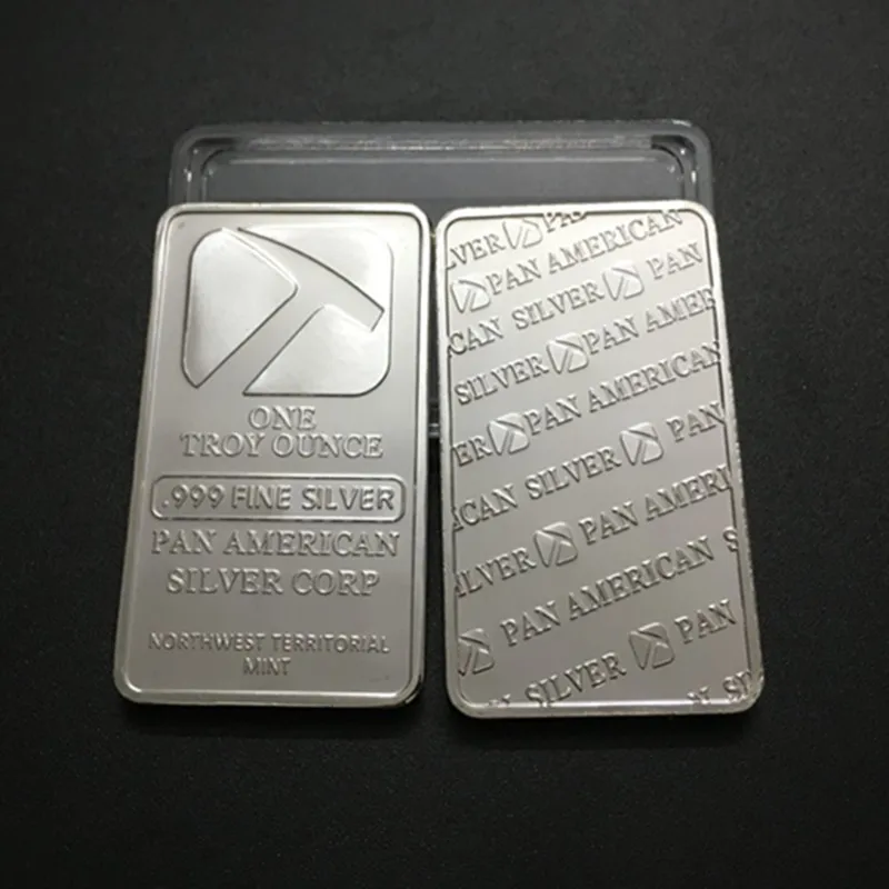 1 Pcs Non Magnetic The Pan American Hammer ingot 1 OZ brass core silver plated badge 50 x 28 mm souvenir collectible coin bar 
1 Pcs Non Magnetic The Pan American Hammer ingot 1 OZ brass core silver plated badge 50 x 28 mm souvenir collectible coin bar