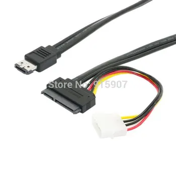 Cablecc CY 50cm eSATAp Power ESATA Combo to SATA 22pin & IDE 4pin 5V 12V for 3.5" 2.5" Hard Disk Data Cable
Cablecc CY 50cm eSATAp Power ESATA Combo to SATA 22pin & IDE 4pin 5V 12V for 3.5" 2.5" Hard Disk Data Cable