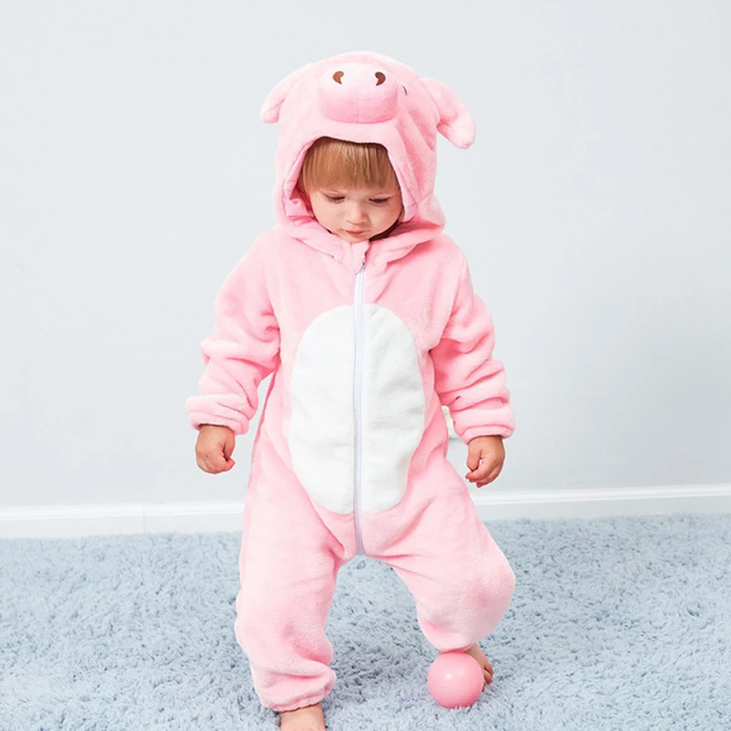 Baby Boys Girls Animal Pig Rompers Winter Soft Newborn bebes Clothes Hooded Cute Pink Pig Cosplay Infant Jumpsuits for 0 1 2 Y
Baby Boys Girls Animal Pig Rompers Winter Soft Newborn bebes Clothes Hooded Cute Pink Pig Cosplay Infant Jumpsuits for 0 1 2 Y