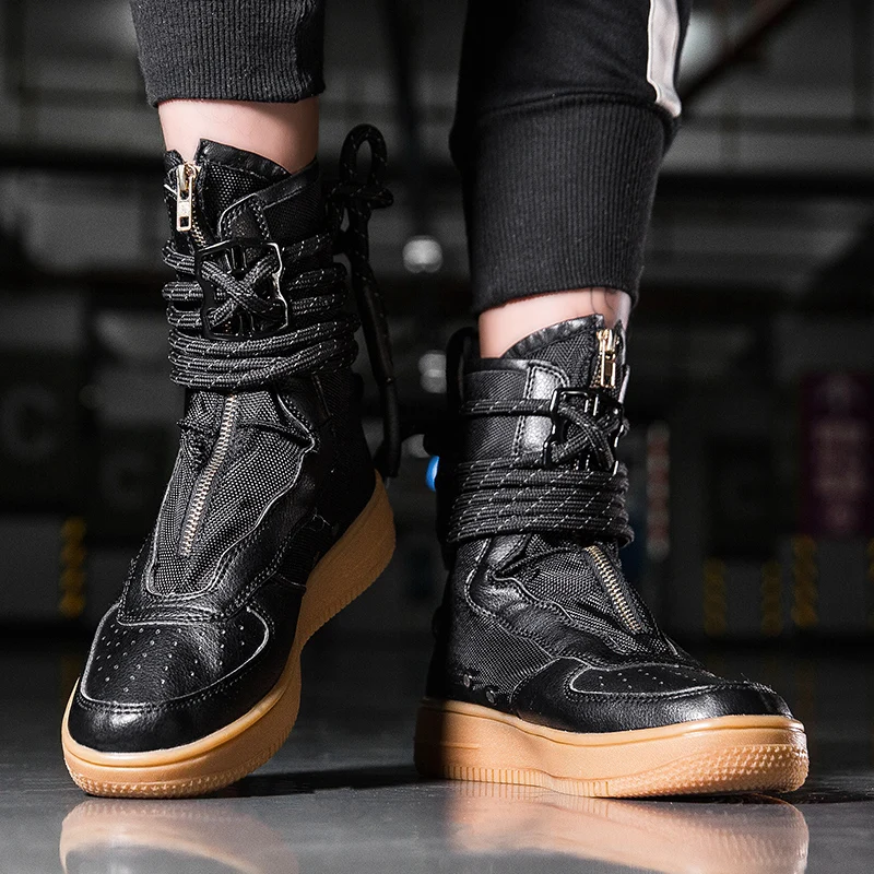 Unisex Super cool star style Sneakers Men zipper Ankle Botas Masculina Trainers Shoes Chaussure Homme High Top Street Boots
Unisex Super cool star style Sneakers Men zipper Ankle Botas Masculina Trainers Shoes Chaussure Homme High Top Street Boots