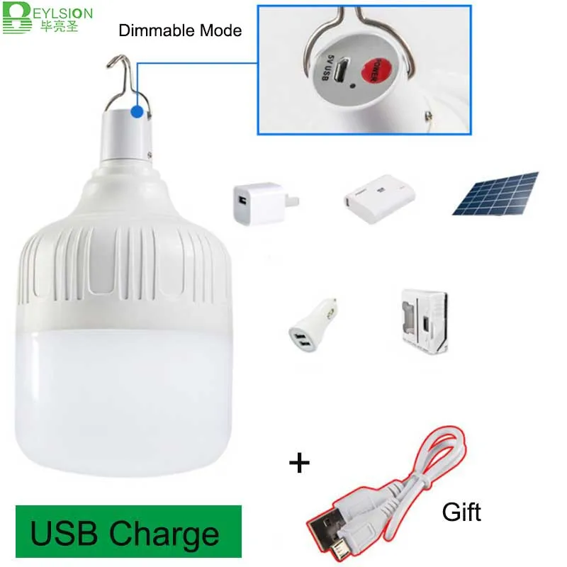 BEYLSION Wireless 50W 40W 30W 20W USB Emergency Lights LED Bulb Dimmable Rechargeable Outdoor Adventure Ampoule Camping Lamp
BEYLSION Wireless 50W 40W 30W 20W USB Emergency Lights LED Bulb Dimmable Rechargeable Outdoor Adventure Ampoule Camping Lamp
