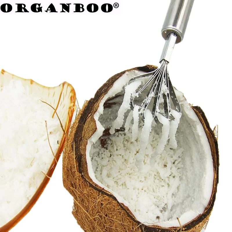 ORGANBOO 1PC Stainless Steel Coconut Graters Coconut Handmade Fish Scales Tools Kitchen Gadgets Easy to hang 18*4cm
ORGANBOO 1PC Stainless Steel Coconut Graters Coconut Handmade Fish Scales Tools Kitchen Gadgets Easy to hang 18*4cm