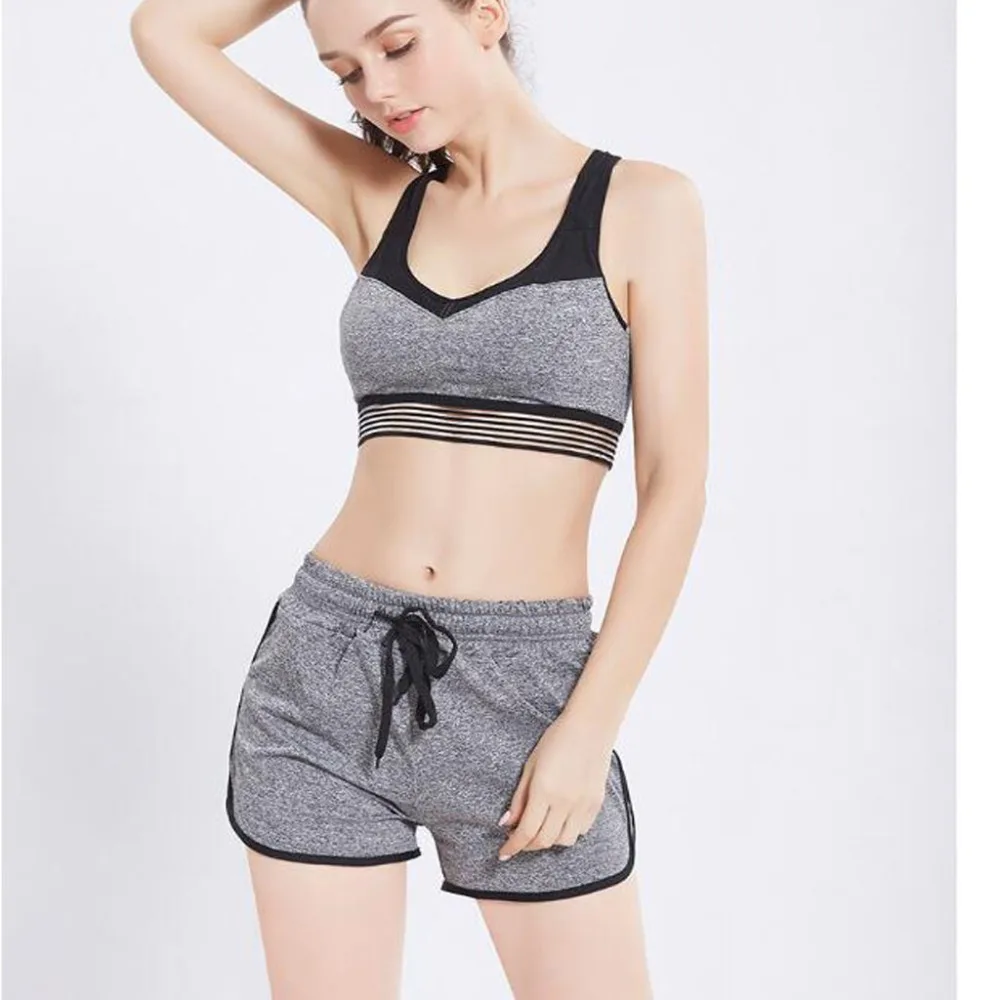 Fseason-Women Casual Leisure Drawstring Breathable Workout Short Pants