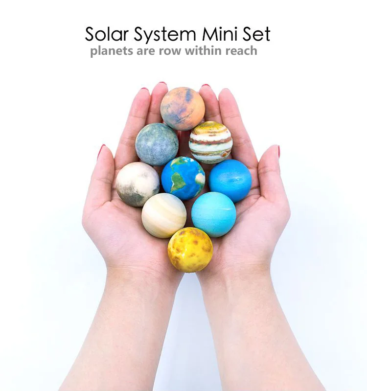 Solar system mini set simulation planet earth Popular 3D Plastic Planets Science Solar System Model Toys Education Toys
Solar system mini set simulation planet earth Popular 3D Plastic Planets Science Solar System Model Toys Education Toys