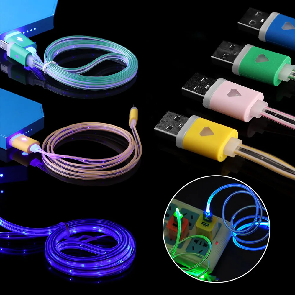 1PC New Fashional Colorful Micro USB LED Visible Light Cable Charge Data Sync for Android Smart Phone
1PC New Fashional Colorful Micro USB LED Visible Light Cable Charge Data Sync for Android Smart Phone