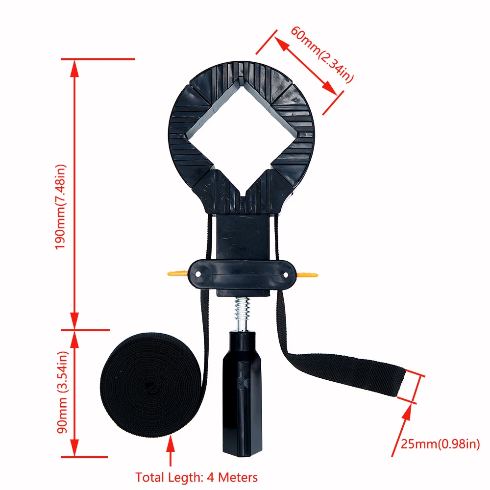 Multifunction blet Clamp Woodworking Adjustable Band Polygonal clip 90 Degree Right Angle fixing wood working tools Clamps
Multifunction blet Clamp Woodworking Adjustable Band Polygonal clip 90 Degree Right Angle fixing wood working tools Clamps