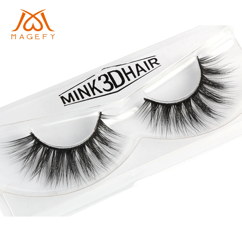 MAGEFY 1Pair 3D Mink Lashes Luxury Hand Made Natural Black Long Lasting Volume Lash Extension Reusable False Eyelashes
MAGEFY 1Pair 3D Mink Lashes Luxury Hand Made Natural Black Long Lasting Volume Lash Extension Reusable False Eyelashes